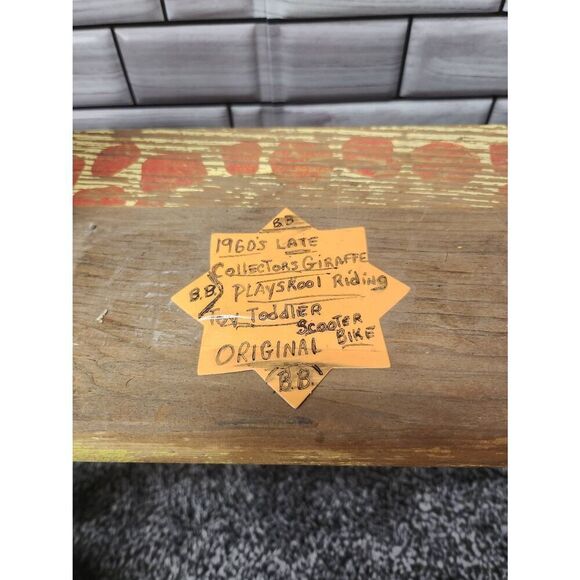 Vintage Playskool Ride On Rolling Giraffe - Picture 3 of 10